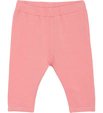 Minymo Sweatpants - Strawberry Ice w. Embroidery Minymo Sweatpants - Strawberry Ice w. Embroidery