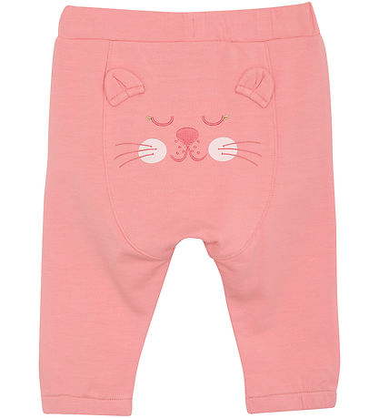Minymo Joggingbroek - Strawberry Ice m. Borduurwerk
