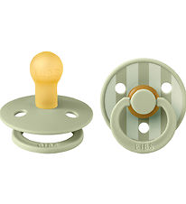 BIBS Colour Pacifiers - 2-Pack - Size 1 - Round - Sage