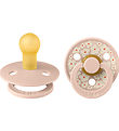 BIBS Colour Pacifiers - 2-Pack - Size 1 - Round - Blush
