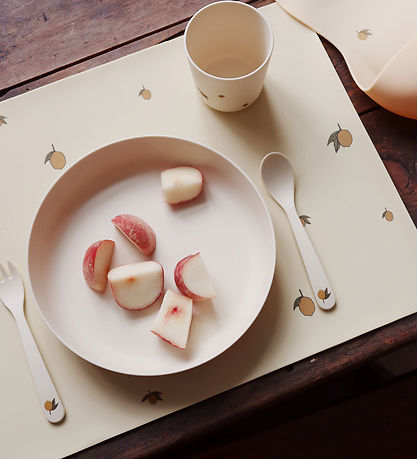 Konges Sløjd Dinner Set - Bioplastic - 5 Parts - Lemon Konges Sløjd Dinner Set - Bioplastic - 5 Parts - Lemon