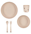 Konges Sløjd Geschirr-Set - Biokunststoff - 5 Teile - Cherry Konges Sløjd Geschirr-Set - Biokunststoff - 5 Teile - Cherry