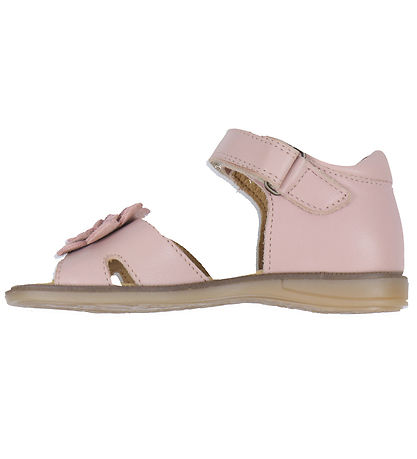 Pom Pom Sandals - Flower - Rose