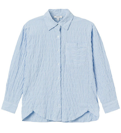 Chemise Name It - NkfDustripes - Chambray Blue