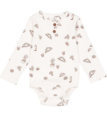 VACVAC Bodysuit l/s - Rib - Billie - BakersGonnaBake Aop VACVAC Bodysuit l/s - Rib - Billie - BakersGonnaBake Aop