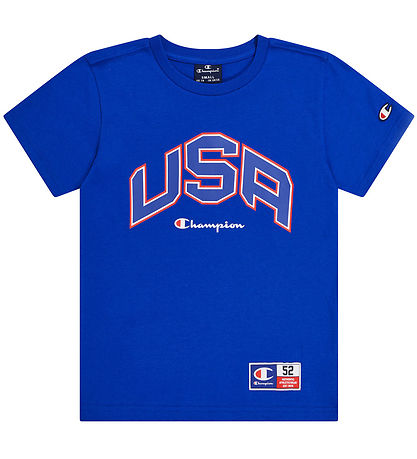 Champion T-shirt - Blue w. Print