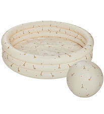 OYOY Zwembad m. Strandbal - 85x26 cm - Boter/Giraffe OYOY Zwembad m. Strandbal - 85x26 cm - Boter/Giraffe