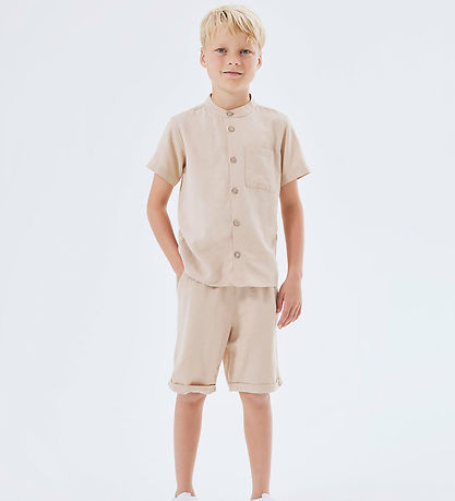 Name It Shirt - Noos - Nkmfaher - Viscose/Cotton - Humus