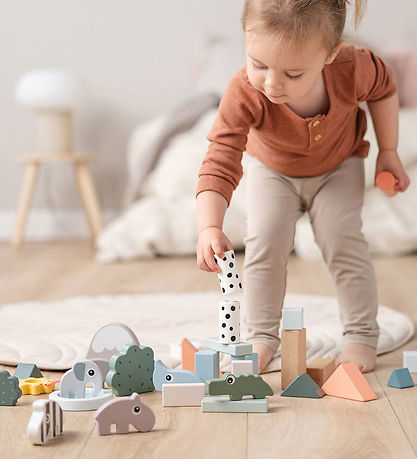 Done by Deer Building Blocks - 34 pcs - Deer Friends Done by Deer Building Blocks - 34 pcs - Deer Friends