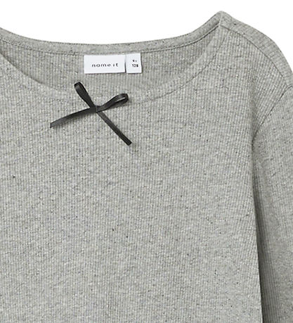 Name It Blouse - NkfFionea - Grey Melange Name It Blouse - NkfFionea - Grey Melange