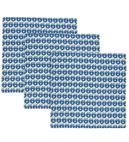 Småfolk Spucktücher - 3er-Pack - 79x79 - Blue Lolite