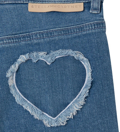 Stella McCartney Kids Denimshorts - Light blue w. Hearts