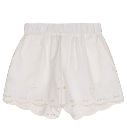 Stella McCartney Kids Stuttbuxur - Ivory M. Mynsturprjón