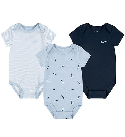 Nike Bodysuits k/æ - 3-Pack - Cobalt Bliss Heather