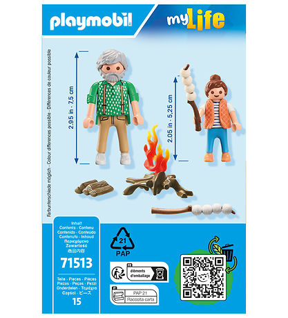 Playmobil My Life - Lagerfeuer mit Marshmallows - 71513 - 15 Tei Playmobil My Life - Lagerfeuer mit Marshmallows - 71513 - 15 Tei