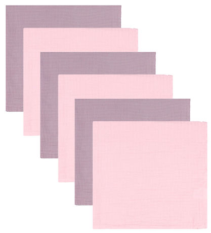 Mininor Cloth nappies - 70x70 cm - 6-Pack - Heath Flower/Rose Mininor Cloth nappies - 70x70 cm - 6-Pack - Heath Flower/Rose