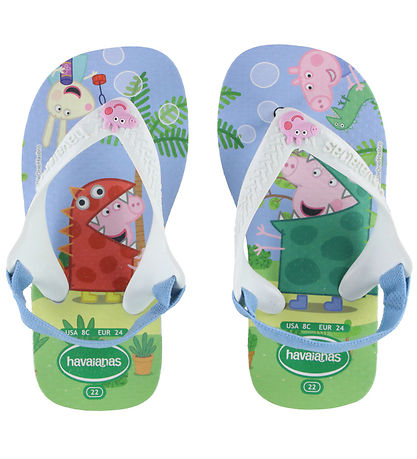 Havaianas Flip Flops - Baby Peppa Pig - White