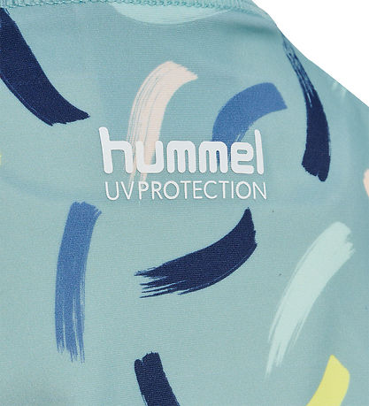 Hummel 수영복 - UV차단 40+ - hmlMorgat - 블루 서프