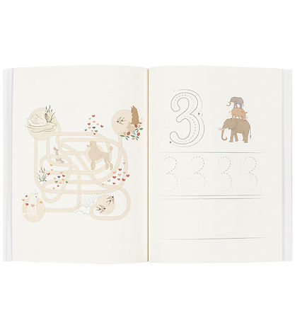 Konges Sløjd Activity Book w. Colouring Pencils - Off White Konges Sløjd Activity Book w. Colouring Pencils - Off White
