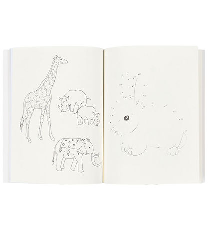 Konges Sløjd Activity Book w. Colouring Pencils - Off White Konges Sløjd Activity Book w. Colouring Pencils - Off White