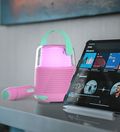 Mobility on Board Speaker w. Microphone - Karaoke - Rose Mobility on Board Speaker w. Microphone - Karaoke - Rose