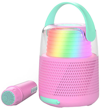 Mobility on Board Speaker w. Microphone - Karaoke - Rose Mobility on Board Speaker w. Microphone - Karaoke - Rose