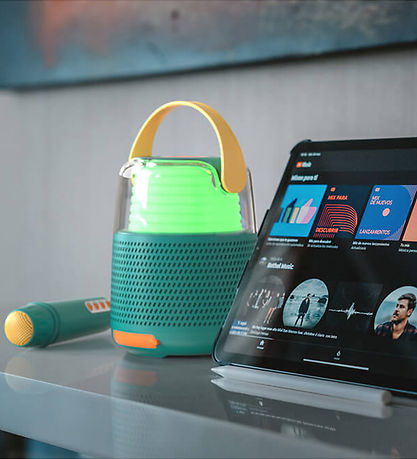 Mobility on Board Speaker w. Microphone - Karaoke - Blue