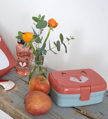 Lässig Brotdose m. Trinkflasche - About Friends - Fox - Orange