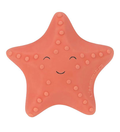 Lässig Bath Toy - Natural Rubber - Starfish - Red