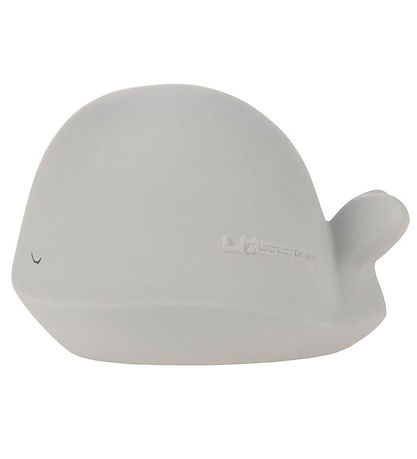 Lässig Bath Toy - Natural Rubber - Whale - Grey