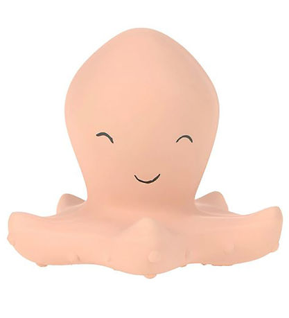Lässig Bath Toy - Natural Rubber - Squid - Pink