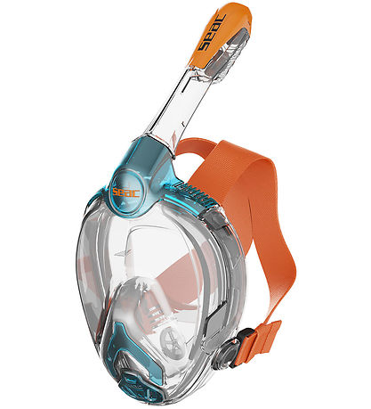 Seac Snorkel Mask - Libera Junior - Aquamarina/Orange