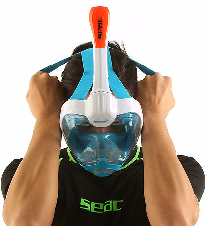 Seac Snorkel Mask - Magica L/XL - White/Orange