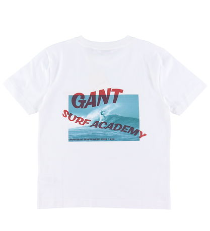 GANT T-shirt - Surf Academy - White