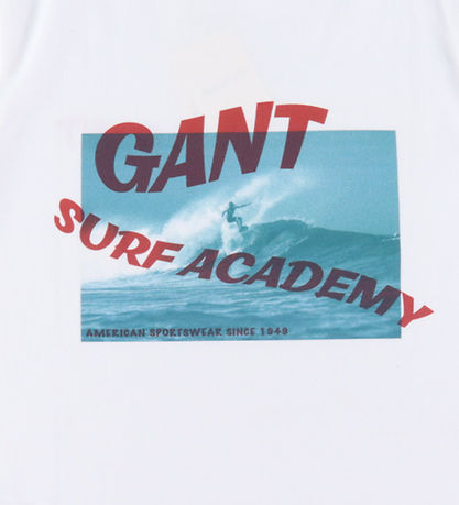 GANT T-shirt - Surf Academy - White