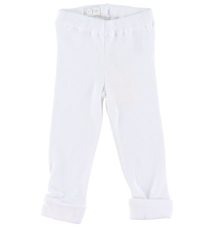 GANT Leggings - Pointelle - Hvit