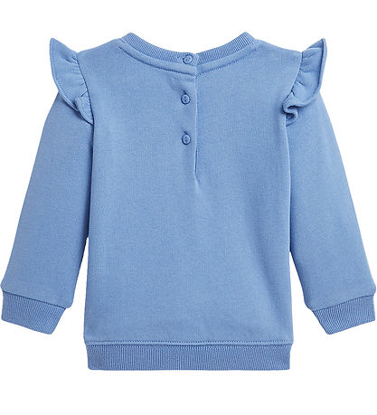 Polo Ralph Lauren Sweatshirt - Ljusblå m. Gosedjur/Volanger