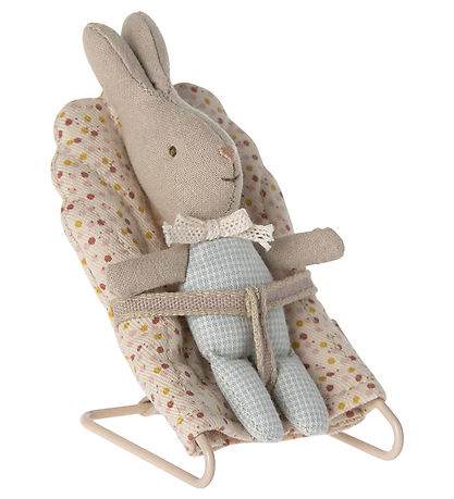 Maileg Rabbit - My - Light Blue/Check Maileg Rabbit - My - Light Blue/Check