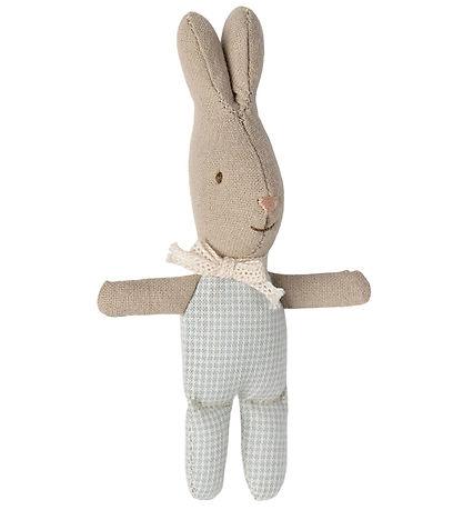 Maileg Rabbit - My - Light Blue/Check Maileg Rabbit - My - Light Blue/Check