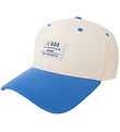 Lil' Boo Copenhagen Cap - Organic Block Snapback - Beige/Blue Lil' Boo Copenhagen Cap - Organic Block Snapback - Beige/Blue