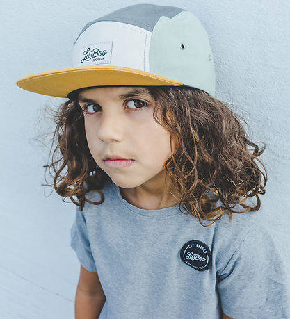 Lil' Boo Copenhagen Kappe - Block Honey Gold 5 - Honey Gold/Gre