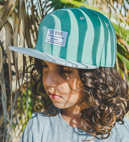 Lil' Boo Copenhagen Kappe - Organic Block Snapback - Grün