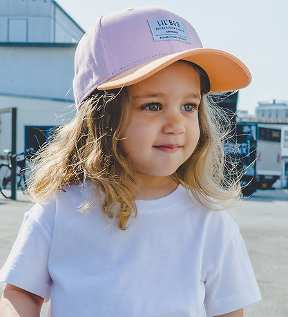 Lil' Boo Copenhagen Cap - Organic Block Snapback - Pink/Orange