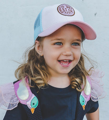 Lil' Boo Copenhagen Cap - Trucker - Pink/Turquoise