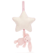 Jellycat Musical Mobile w. Star - Bashful Bunny - Baby Pink