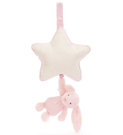 Jellycat Musical Mobile w. Star - Bashful Bunny - Baby Pink