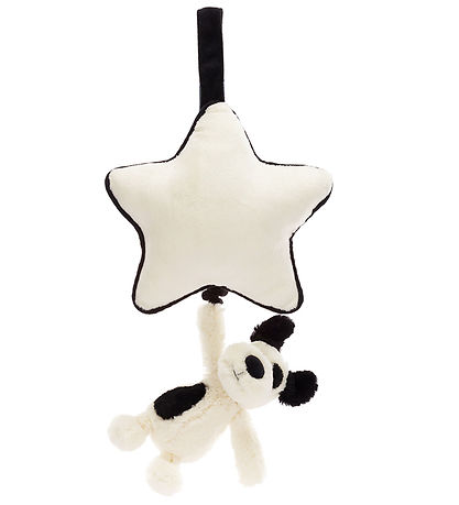 Mobile Musical av. Étoile Jellycat - Bashful Black & Cream Puppy Mobile Musical av. Étoile Jellycat - Bashful Black & Cream Puppy