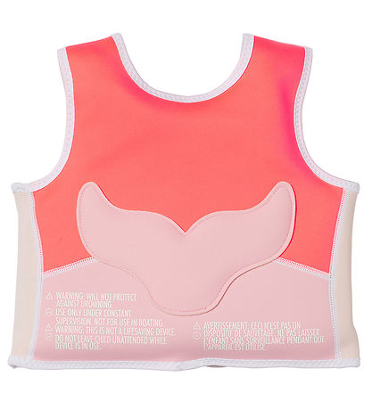 SunnyLife Flotvesti - Melody the Mermaid - Neon Strawb