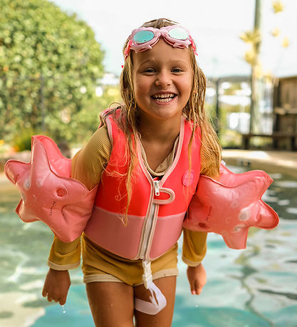SunnyLife Flotvesti - Melody the Mermaid - Neon Strawb