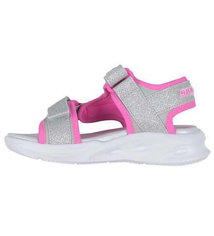 Skechers Sandalen m. Light - Sola Glow - Silber/Hot Pink